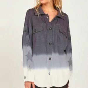 Vintage Havana Rinestone Star Dip Dye Jacket B9924